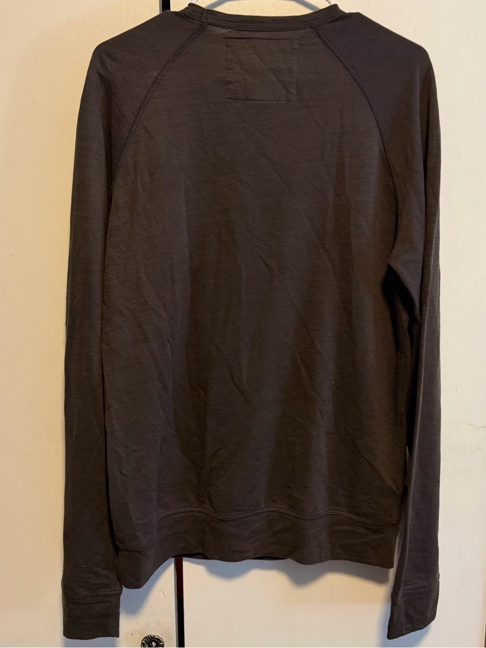 True Religion Men's Long Sleeve Crew Sweatshirt - Grey Black P34